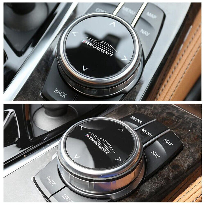 Small Multimedia Knob Cover IDRIVE Button Trim M/// for BMW 5' 6' 7' X3 X4 X5 X6