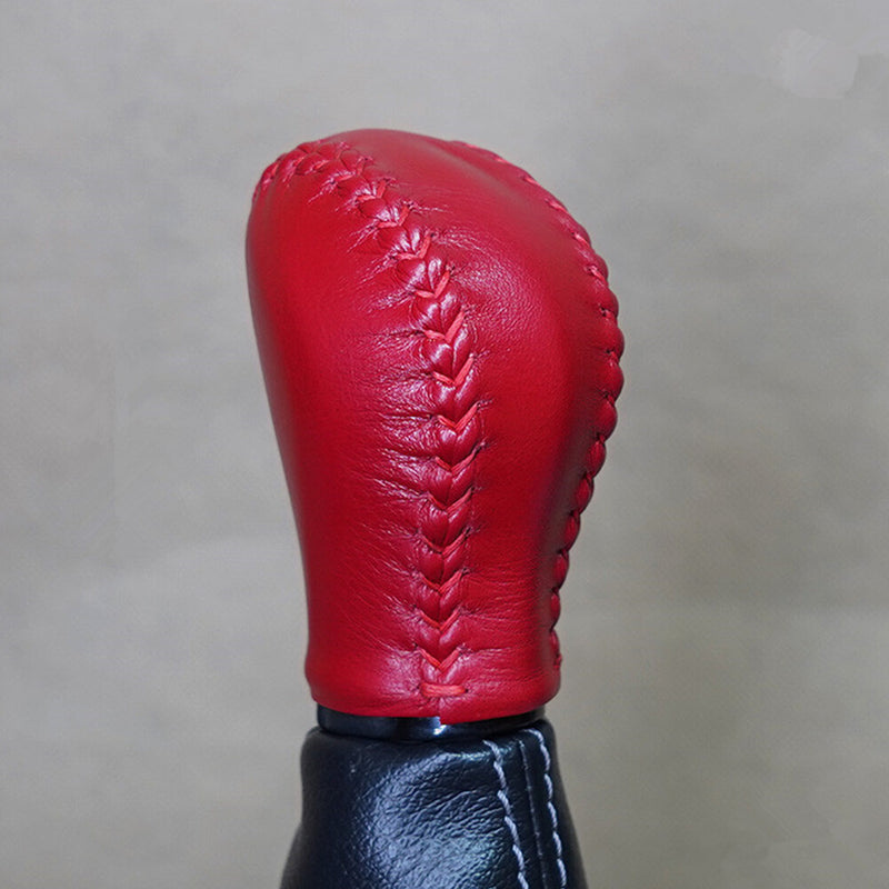 WXZOS Gear Shift Knob Protective Leather Cover for INFINITI Q50 QX50 2013-2016