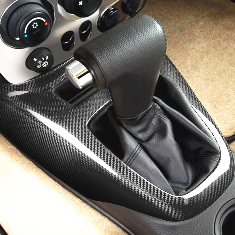 WXZOS Genuine Carbon Fiber Gear Shift Knob Lever Panel Trim for Hummer H3 2007-2010