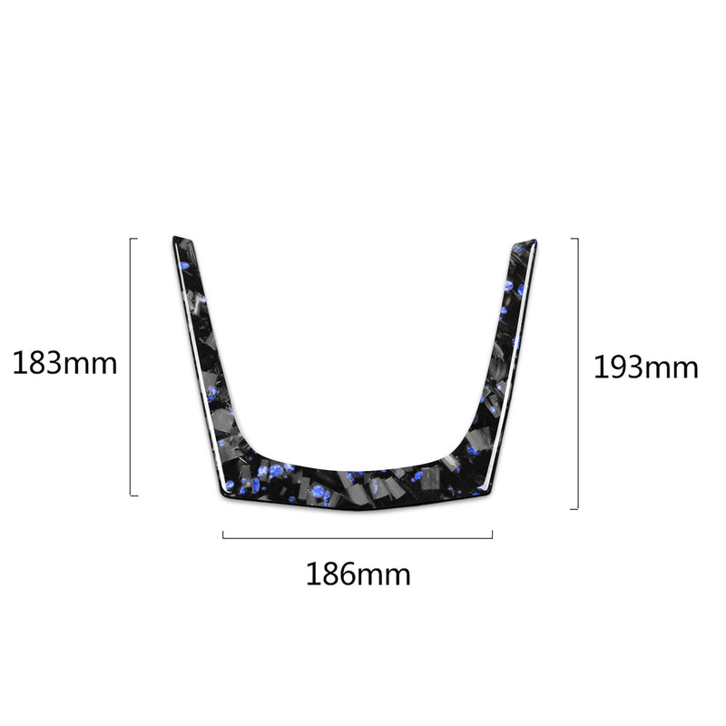 WXZOS Genuine Carbon Fiber Dashboard Center Console Trim for Cadillac XT5 2016-2017