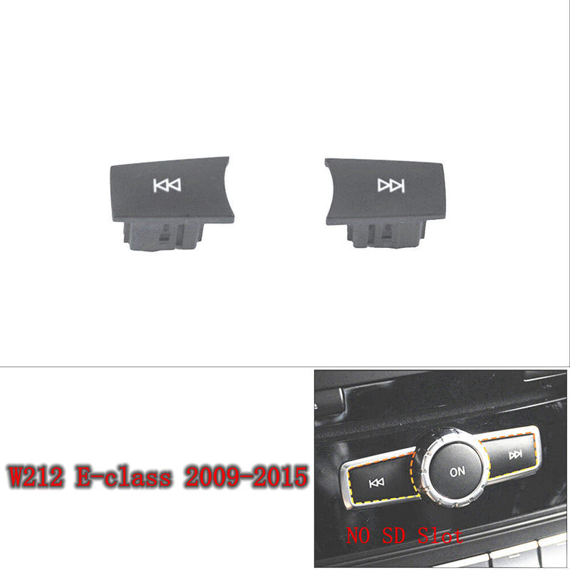 WXZOS CD Audio Control Button Knob Cover Set for Mercedes-Benz W212 E-class 2009-2015