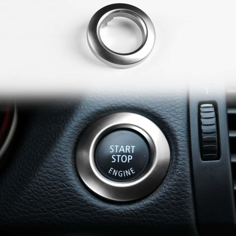 WXZOS Start Stop Switch Button Trim Cover for BMW E81 E82 E87 E88 1Series 2005-2011