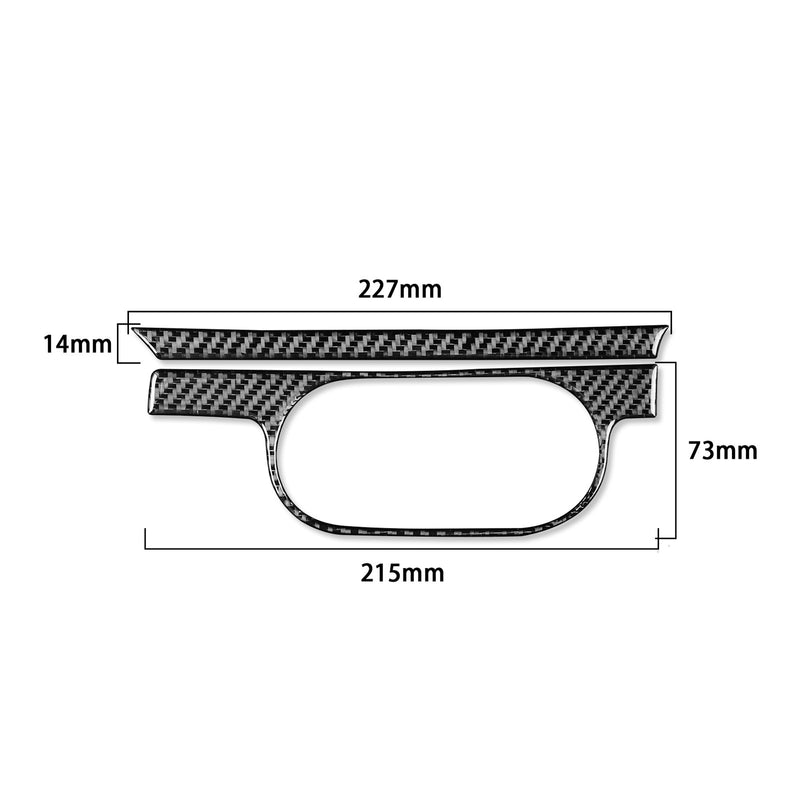 WXZOS Genuine Carbon Fiber Headlight Switch Trim for Porsche 718 Boxster 2017-2025