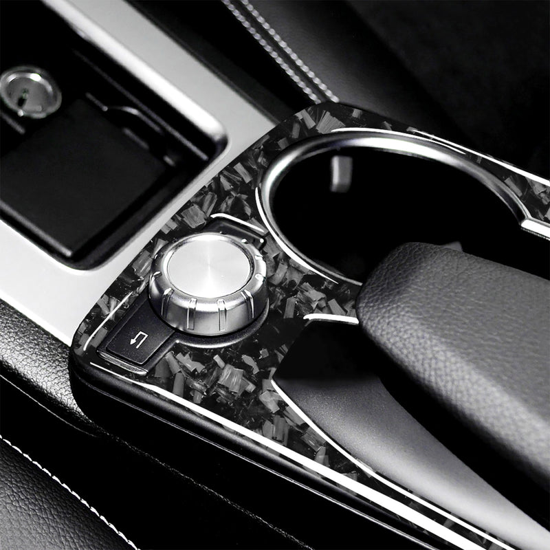 WXZOS Genuine Carbon Fiber Gear Shift Lever Trim for Benz X204 GLK-Class 2008-2015