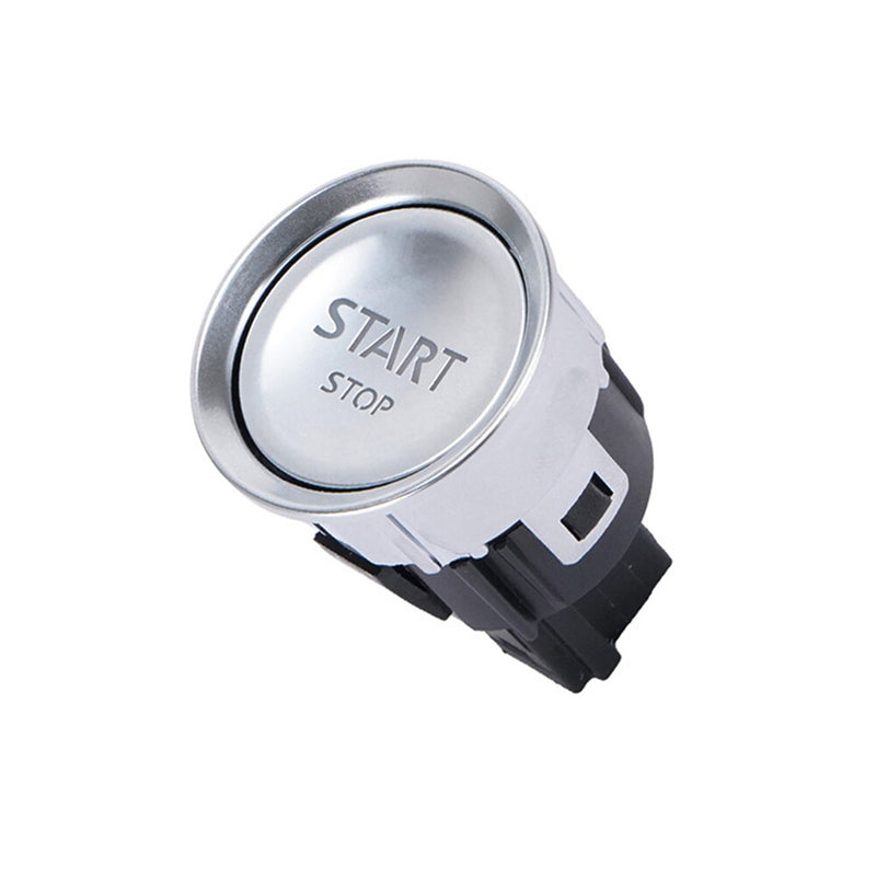 WXZOS 1PC 4Pin Engine Start Stop Switch Chrome Ignition Button for Peugeot 308 2016-18