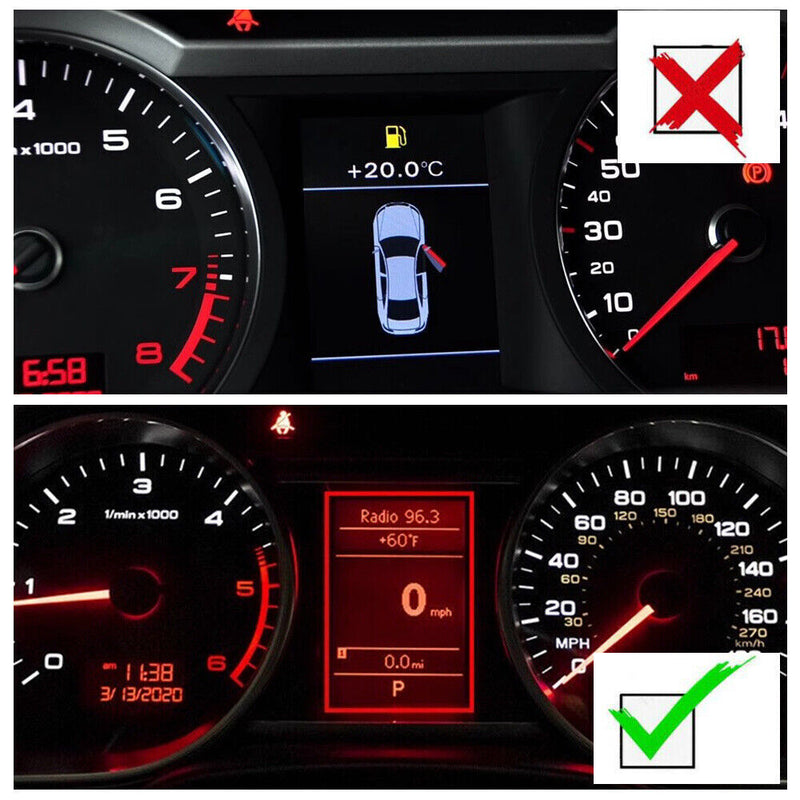 Vente Cluster Instrument Écran LCD Rouge Lettres Ecran pour Audi A6 C6...