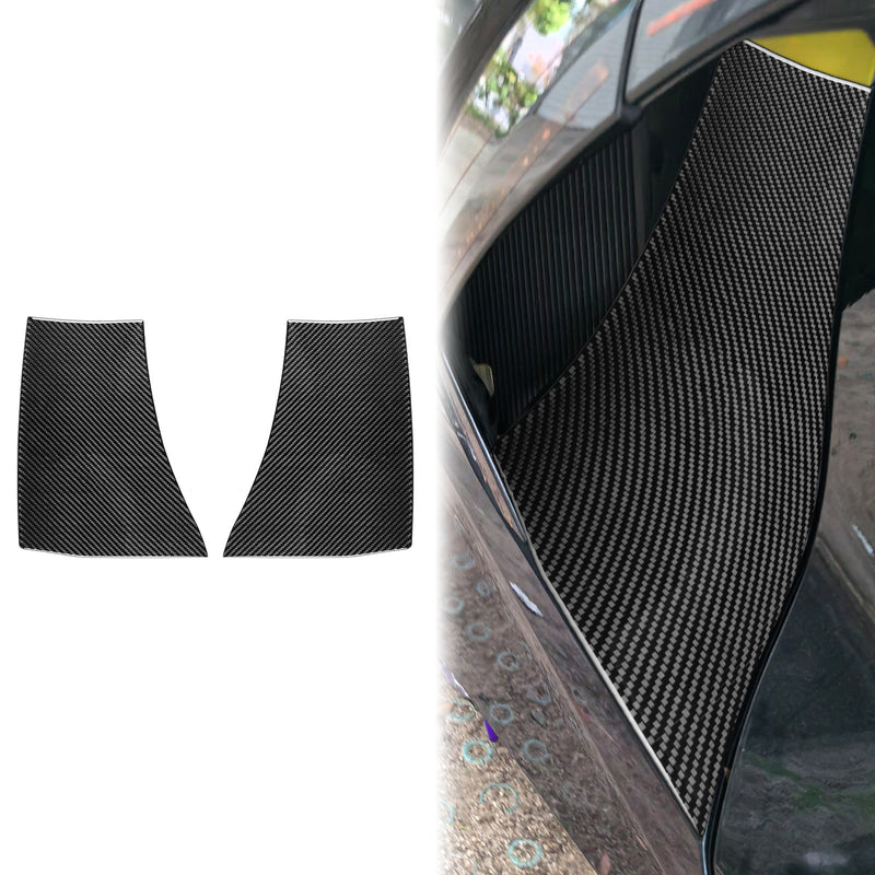 WXZOS Genuine Carbon Fiber Engine Bay Side Vents Trim for Chevrolet Corvette C8 2020+