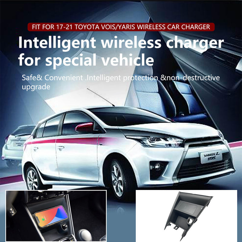 WXZOS Center Console Phone Wireless Fast Charging Pad for Toyota Yaris 2017-2021