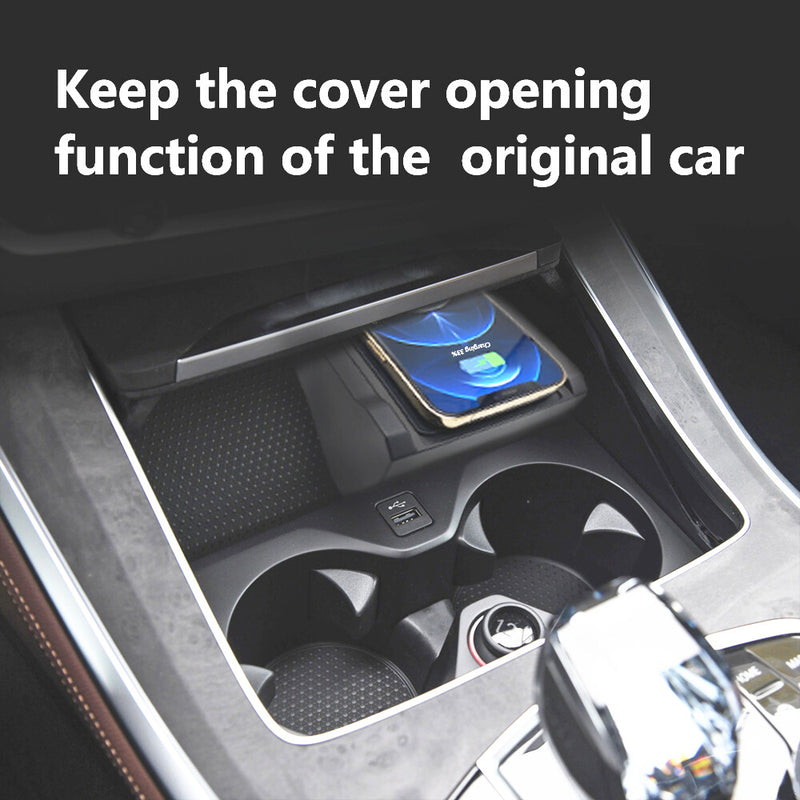 WXZOS Center Console Phone Wireless Fast Charging Pad for BMW X6 G06 F96 2019-2020