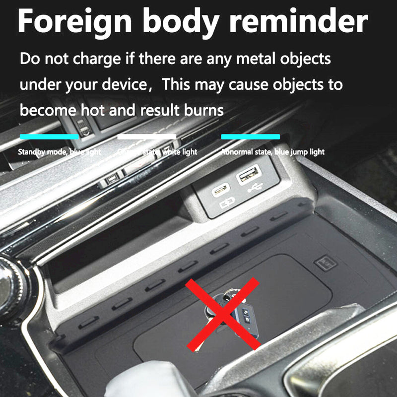 WXZOS Center Console Wireless Fast Charging Pad for Lexus NX250 NX350/450 2022-2023