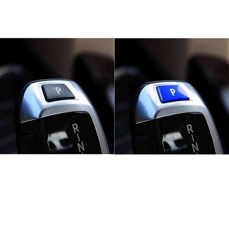 WXZOS Gear Shift Knob Lever P Key Button Cover for BMW 7 Series F01 F02 2008-2014