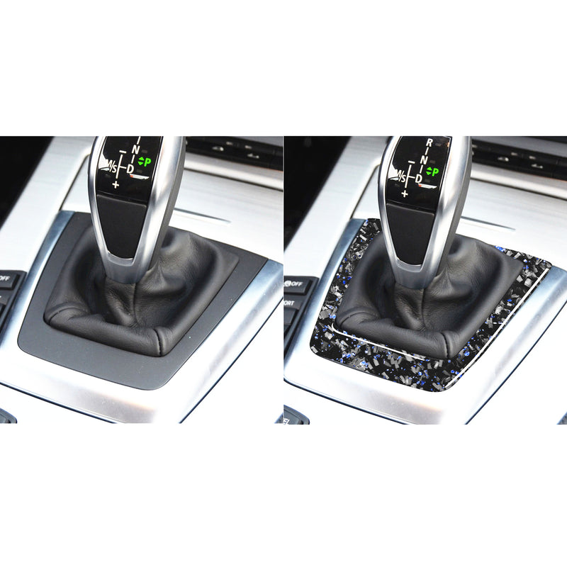 WXZOS Genuine Carbon Fiber Gear Shift Lever Panel Trim for BMW E89 Z4 2009-2015