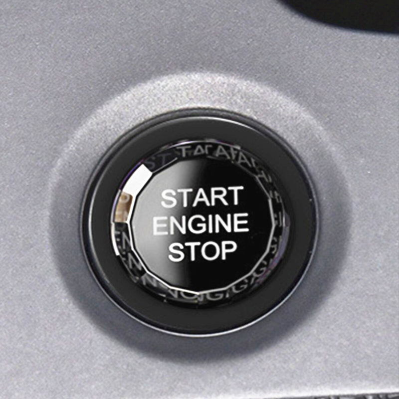 WXZOS Crystal Start Stop Ignition Switch Button Cover for Audi A5 S5 RS5 2017-2024