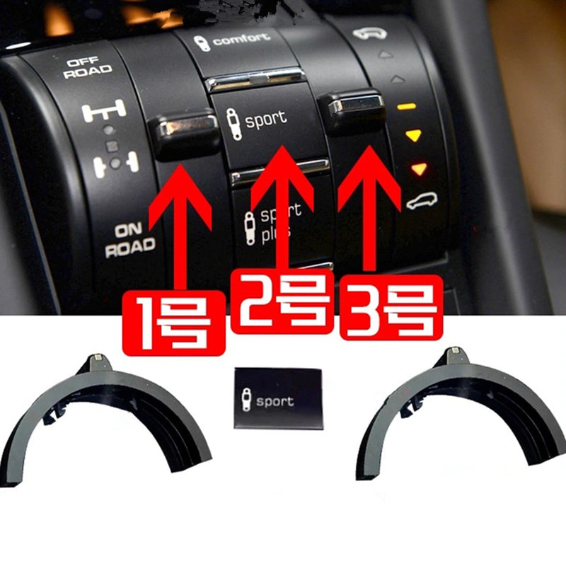 WXZOS Suspension Mode Selector Switch Panel Repair for Porsche Cayenne (92A) 2015-2017
