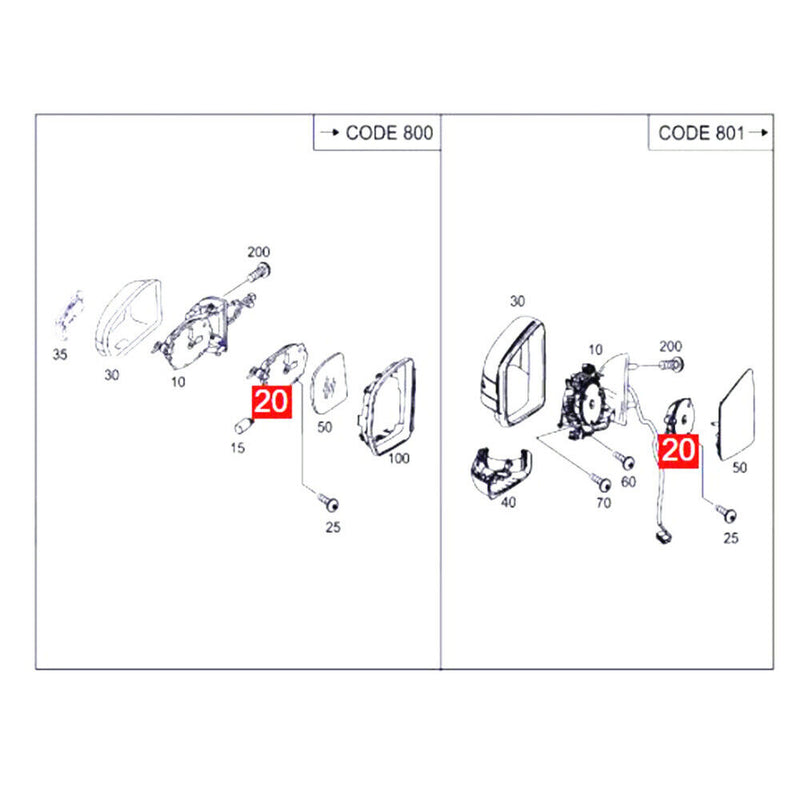 Rearview Mirror Adjust Motor for Benz GLS X166 2015-2018 R-Class V251 2006-2017