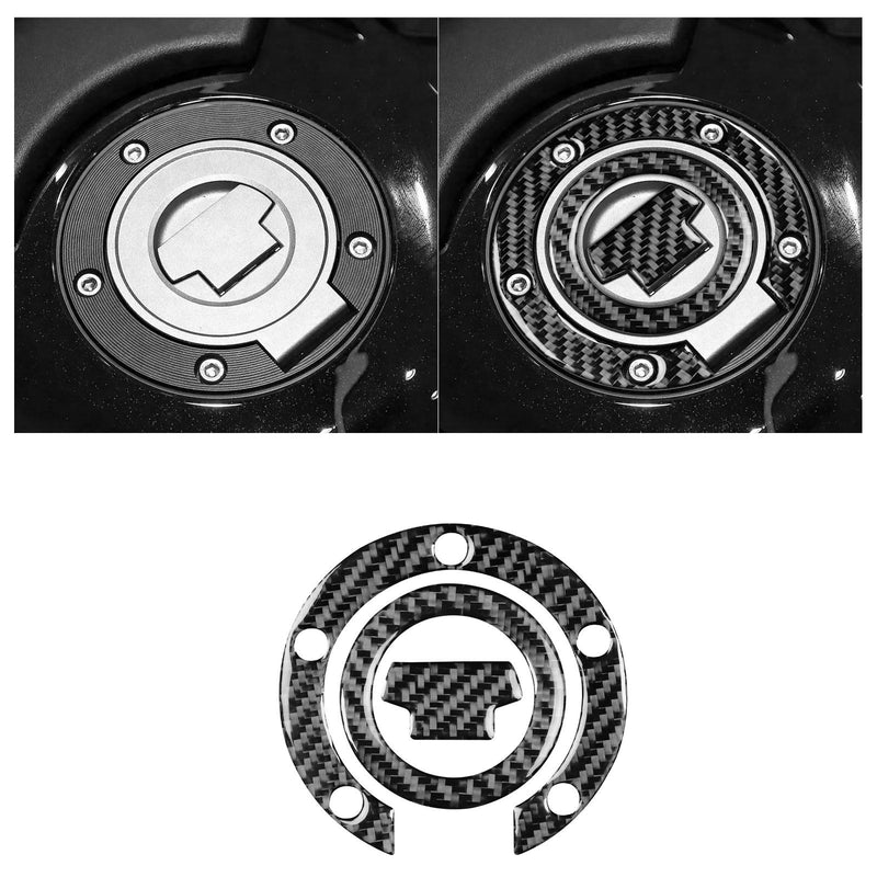 WXZOS Carbon Fiber Fuel Tank Cap Trim for Yamaha YZF R1 YZF R6 FZ1 FZ8 MT-07 MT-09
