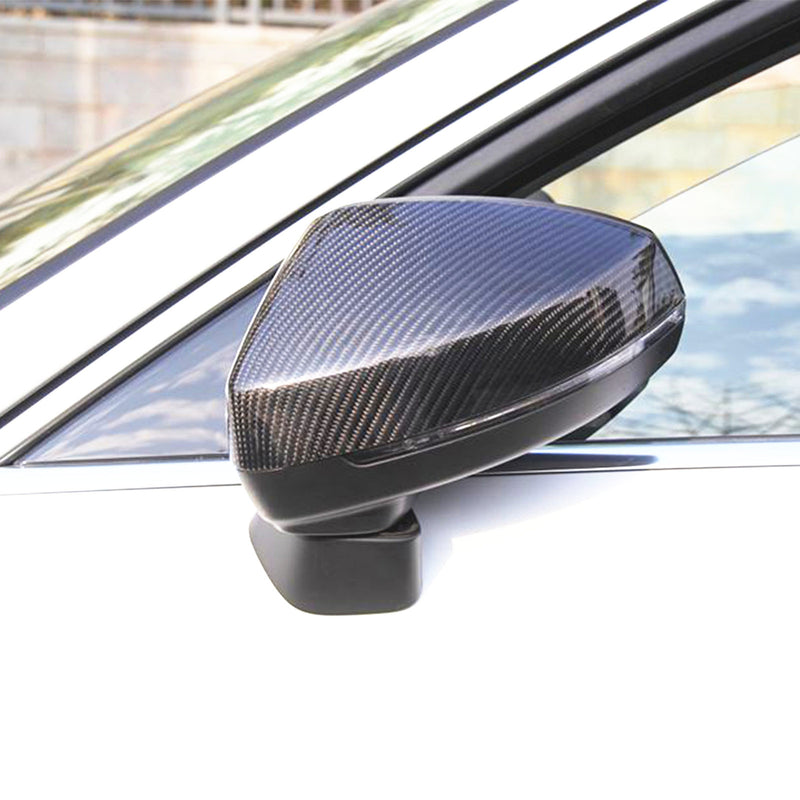 WXZOS Genuine Carbon Fiber Wing Mirror Trim for Audi A3 8V S3 RS3 2014-2019