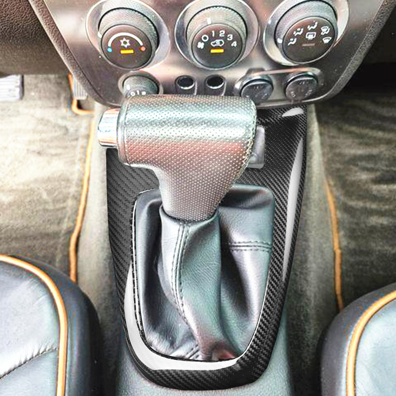 WXZOS Genuine Carbon Fiber Gear Shift Knob Lever Panel Trim for Hummer H3 2007-2010
