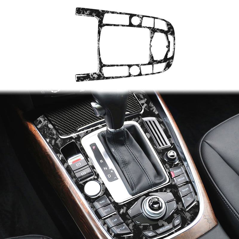 WXZOS Genuine Carbon Fiber Gear Shift Lever Panel Trim for Audi A4 B8 S4 RS4 2009-2012