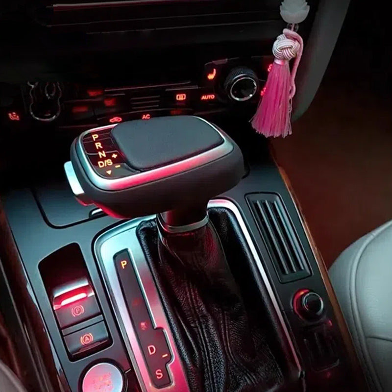 WXZOS LED Gear Shift Knob Lever w/Gaiter Boot for Audi A4 B8 S4 RS4 (AT) 2009-2016