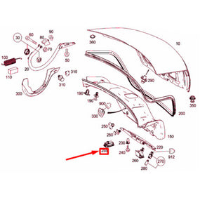 Trunk Lid Tailgate Control Switch for Benz CLS (C218) 2012-2017 (C219) 2005-2010