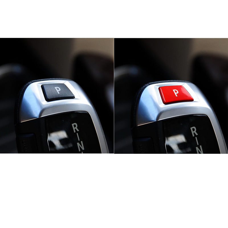 WXZOS Gear Shift Knob Lever P Key Button Cover for BMW 7 Series F01 F02 2008-2014