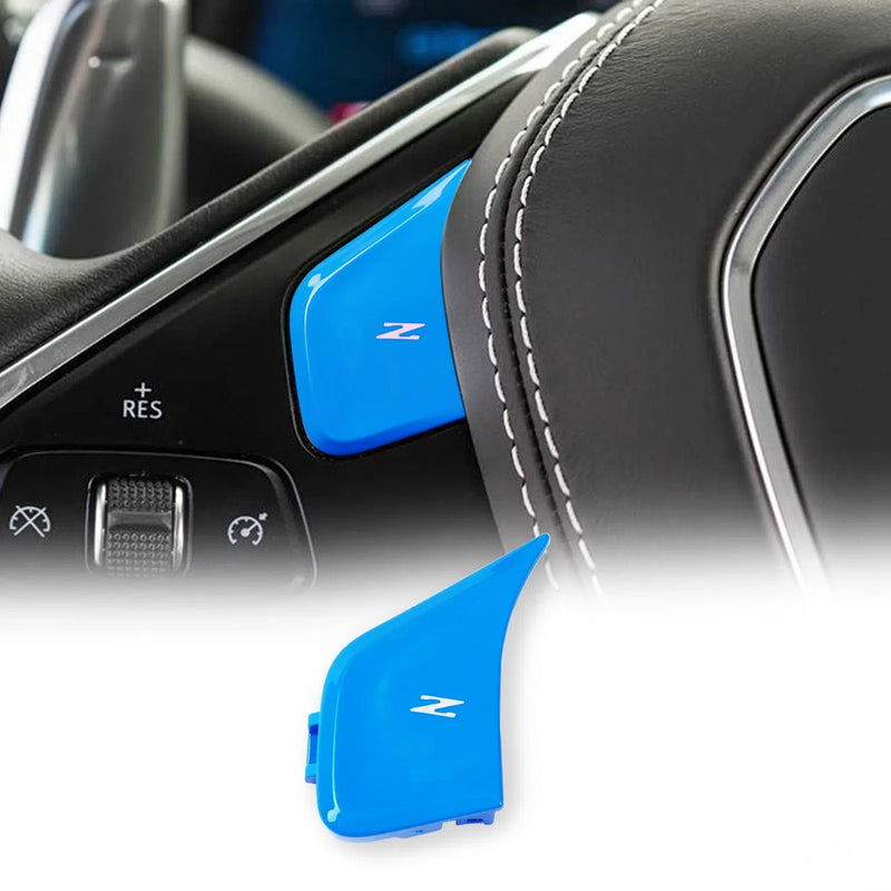 WXZOS Steering Wheel Left Z-Mode Button Trim Cover for Chevrolet Corvette C8 2020-2024