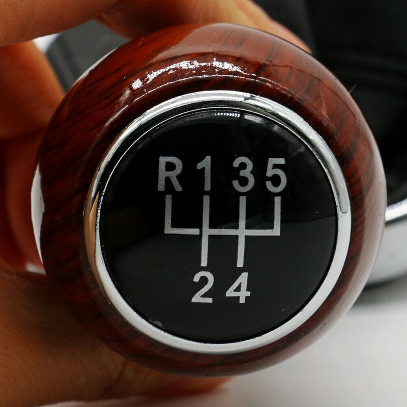 Mahogany 5 Speed Gear Shift Knob For VW Bora Golf MK4 Jetta