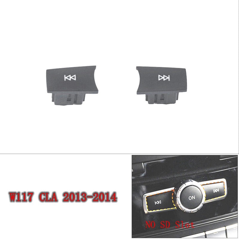 WXZOS CD Audio Control Button Knob Cover Set for Mercedes-Benz CLS (W218) 2010-2013