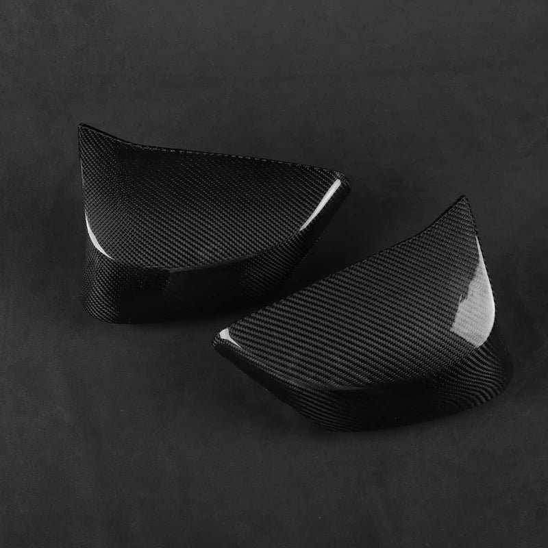WXZOS Dry Carbon Fiber Side Wing Mirror Cover Trim for Chevrolet Corvette C8 2022-2024
