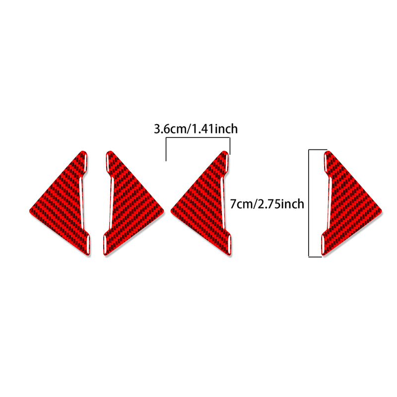 WXZOS Genuine Carbon Fiber Door Plate Anti-Collision Sticker for BMW F06 F12 2012-2018