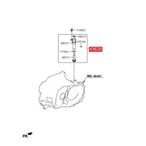 43621-28050 Speedometer Sleeve Assembly for Hyundai Elantra 5Speed MT 2013-2015