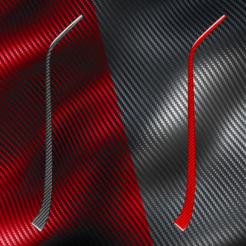 WXZOS Genuine Carbon Fiber Dashboard Top Pad Trim for Chevrolet Corvette C8 2020-2024