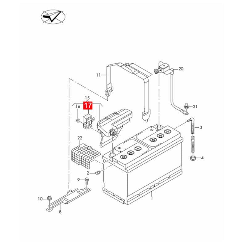 WXZOS 1PC Battery Fuse Overload Protection Trip for Audi A8 D5 S8 A8 Quattro 2018-2023