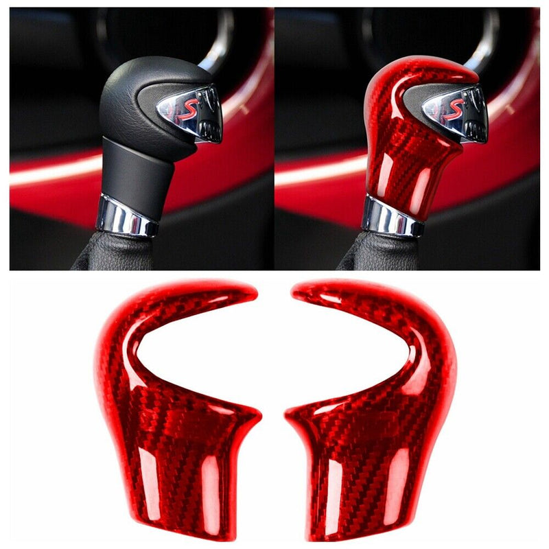 Carbon Fiber Gear Shift Knob Cover Trim for Mini Cooper R55 R56 R57 2007-2014