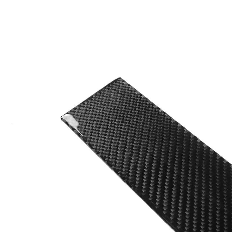 WXZOS Genuine Carbon Fiber  Exterior Door B-pillar Trim for Dodge Durango 2011-2019