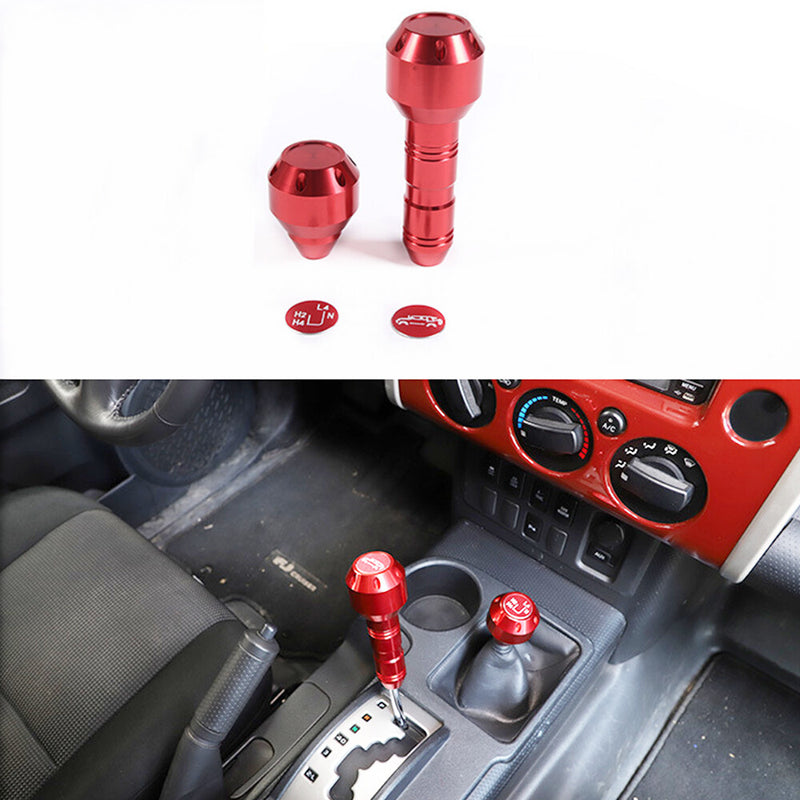 WXZOS 1PC Aluminum alloy Gear Shift Knob Lever w/4WD for Toyota FJ Cruiser 2007-2021