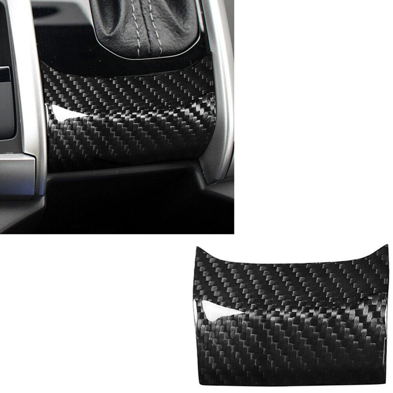Car Genuine Carbon Fiber Gear Shift Knob Panel Trim for Honda Civic (AT) 2016-20