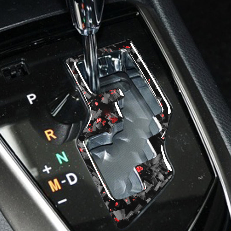 WXZOS Genuine Carbon Fiber Gear Shift Knob Lever Panel Trim for Toyota Corolla 2014-18
