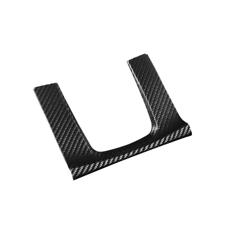 Car Genuine Carbon Fiber Gear Shift Knob Panel Trim for Honda Civic (AT) 2016-20