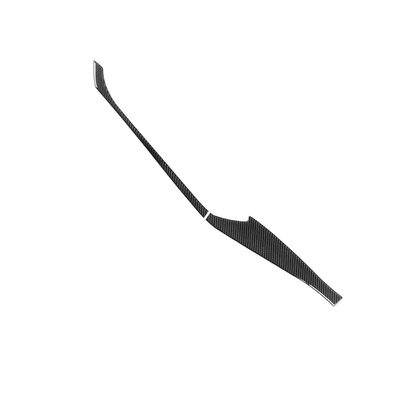 WXZOS Genuine Carbon Fiber Door Storage Panel Trim for Chevrolet Corvette C8 2020-2024