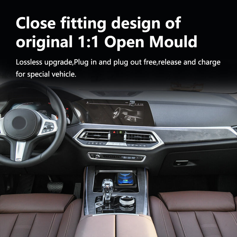 WXZOS Center Console Phone Wireless Fast Charging Pad for BMW X5 G05 F95 2019-2020
