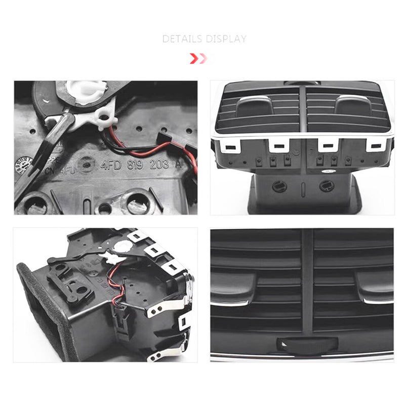WXZOS Rear Air Vent Outlet for Audi A6 C6 S6 RS6 A6 Allroad/Avant 2005-2011