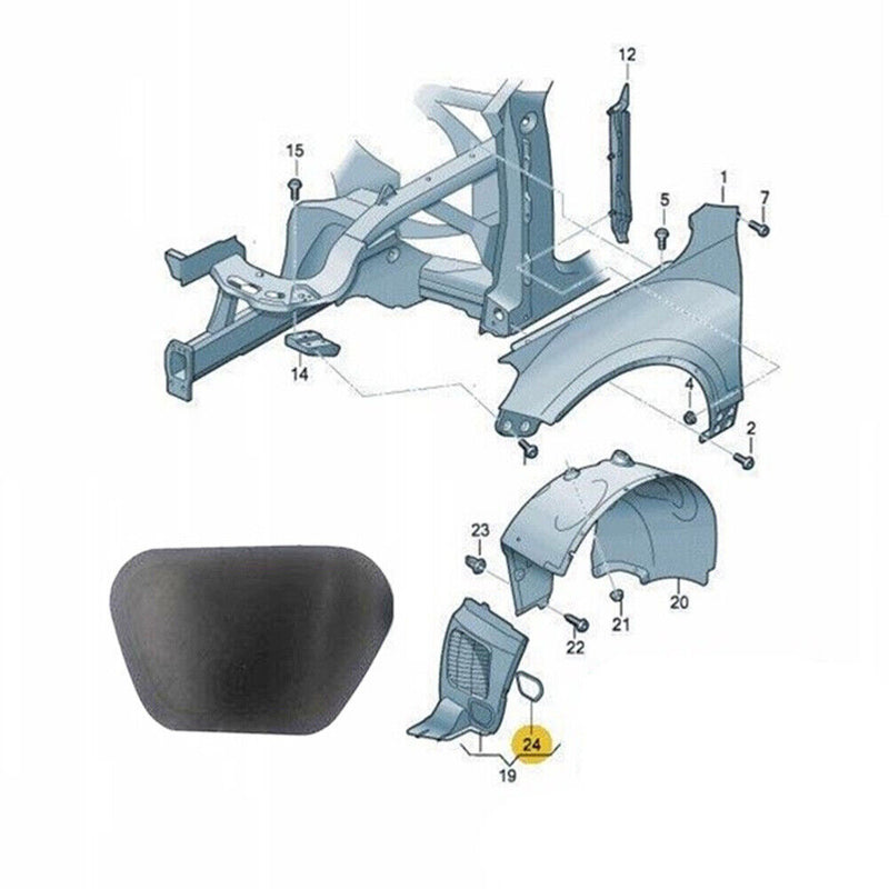 Right Fender Liner Cover Cap for VW Touareg 2011-2017