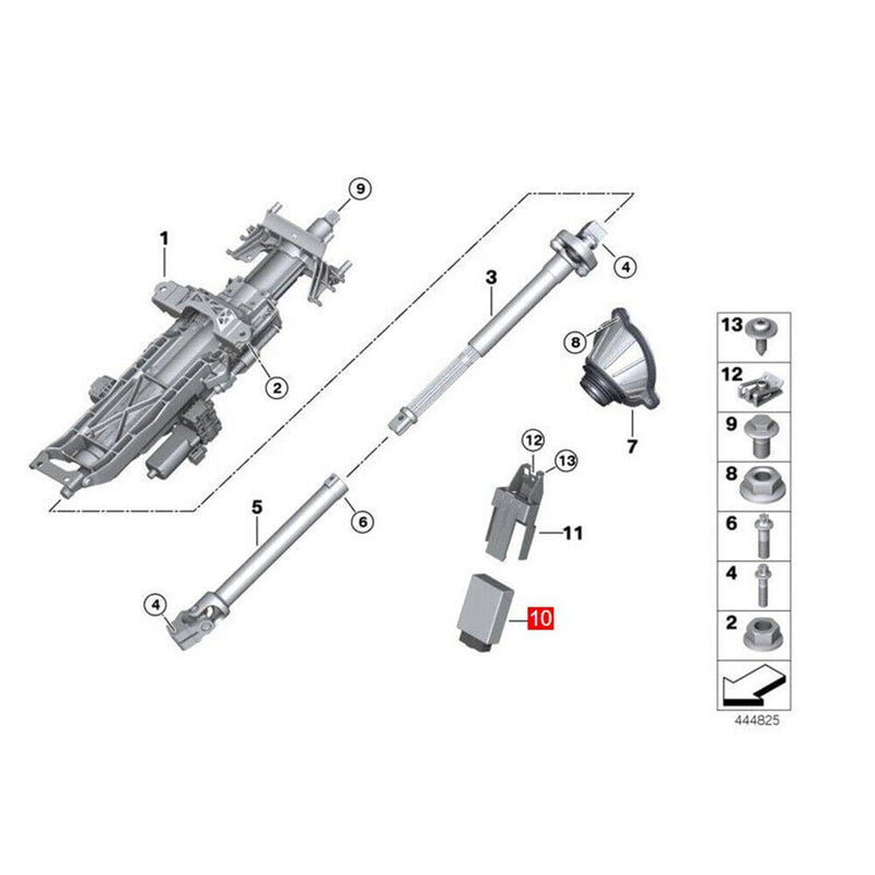 Steering Wheel Steering Column Control Module for BMW G32 6 Series 2017-2020