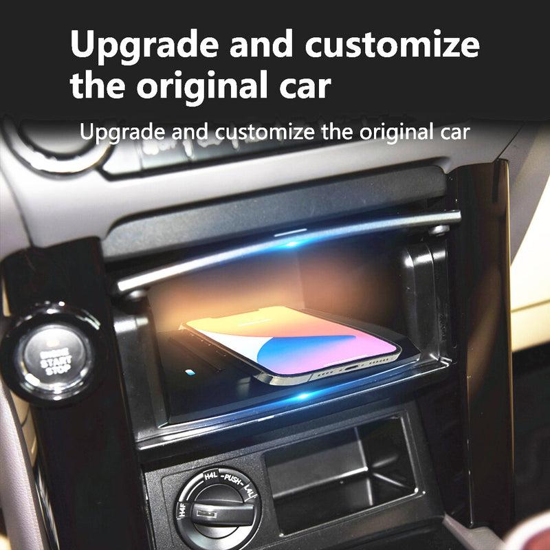 WXZOS Center Console Phone Wireless Fast Charging Pad for Toyota Prado 2012-2017