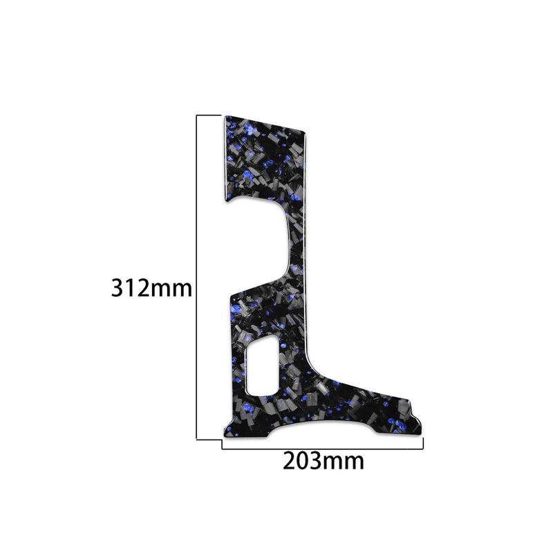 WXZOS Genuine Carbon Fiber Gear Shift Knob Lever Panel Trim for Cadillac XT5 2016-2017