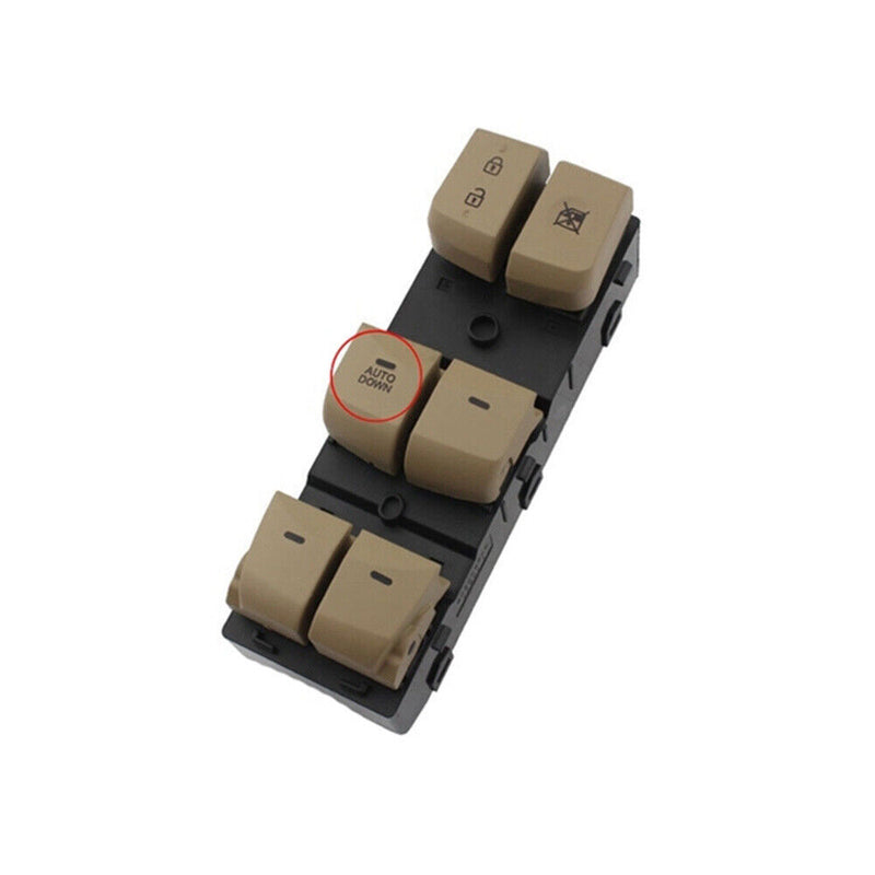 Beige Driver Master Door Window Switch 93570-3X000 For Hyundai 2011-15 Elantra