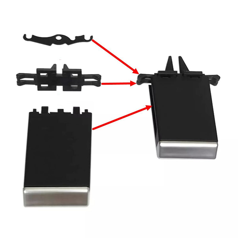 WXZOS Rear Air Vent Outlet Paddle Clip Slider for Maserati Ghibli (M157) 2014-2020