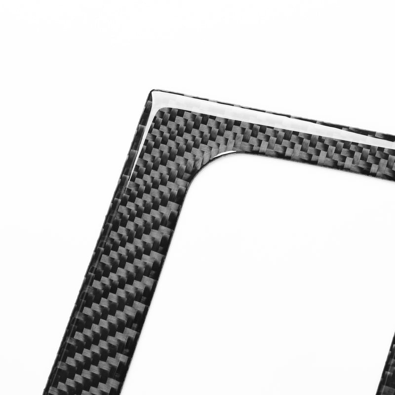 WXZOS Genuine Carbon Fiber Dashboard A/C Control Panel Trim for Toyota Tundra 2007-13